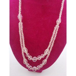 Antique Early Art Deco Crystal Necklace (A3445)